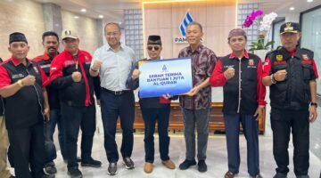 PAM JAYA Beri Hibah CSR Program Sedekah Satu Juta Al – Qur’an Madas Nusantara Untuk Bencana di Sumbar, Aceh dan Sumut